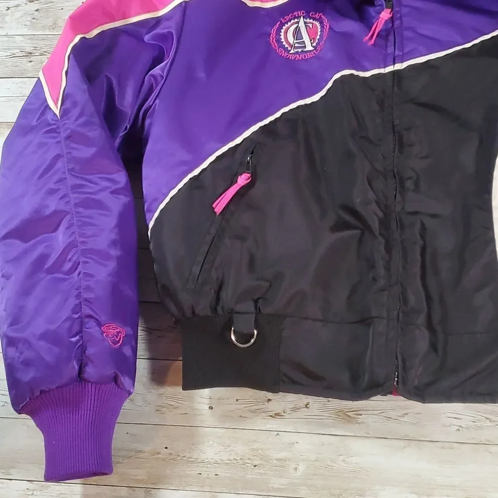 Retro Arctic Cat Women's Legend Neon 2-in-1 Snowmobile Jacket‎ Coat Size Medium